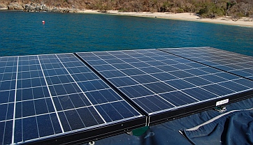 Marine solar mount installation
