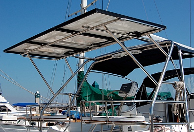 Sailboat solar panel system design and installation