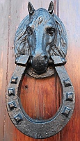 Unusual door knockers are the norm in Oaxaca, Mexico