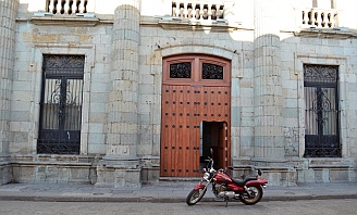 Door-within-a-door is a major theme in the architecture of Oaxaca, Mexico
