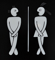 No words needed to explain this bathroom sign.