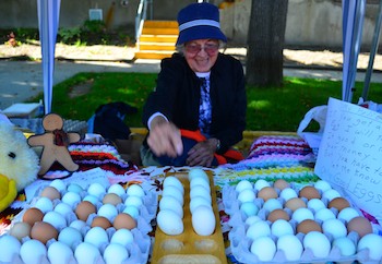 Hamilton, MT, farmer's market eggs