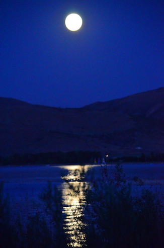 Moonrise over Bear Lake