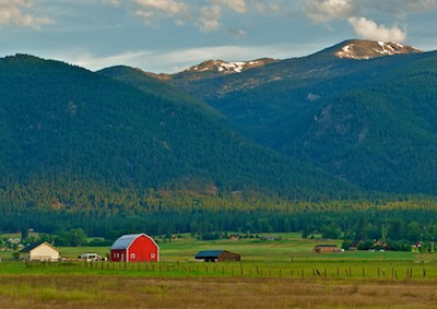 Barn in the Bitterroot Valley, Montana