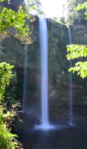 Misol-Ha waterfall in Chiapas