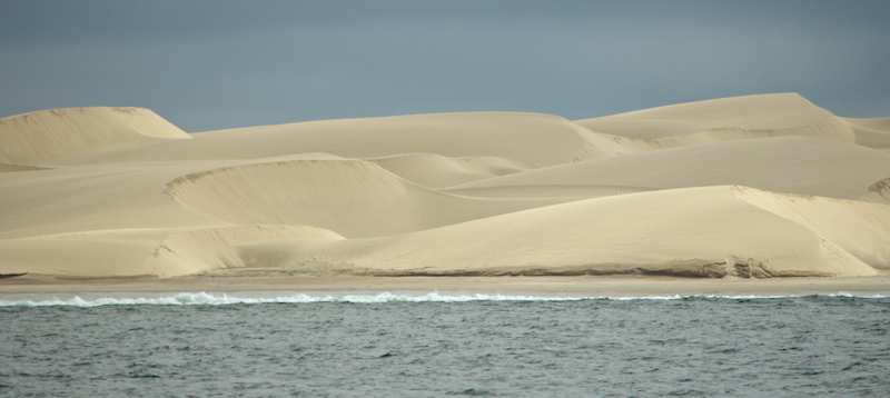 Sand dunes in Bahia Santa Maria near Magdalena Bay in Baja California