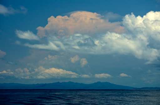 Mysterious clouds leaving Puerto Vallarta