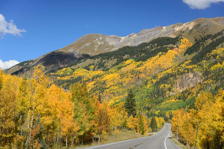 The Million Dollar Highway Route 550 neary Ouray Colorado
