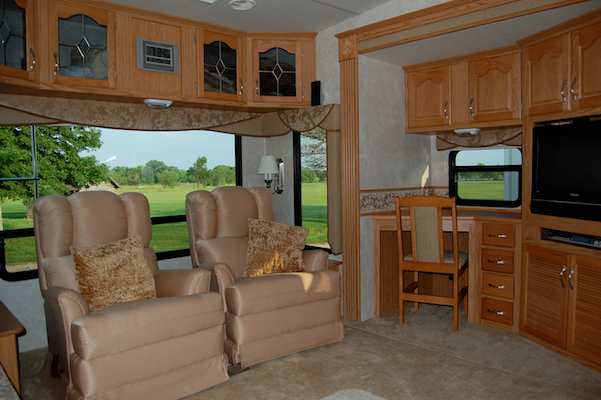 Our original RV recliners in our fifth wheel trailer