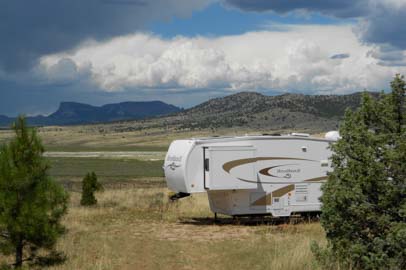 Utah camping in an RV