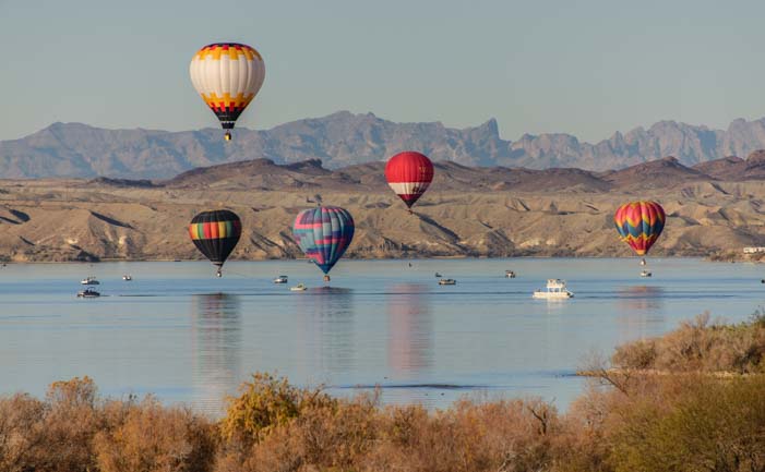 Balloons over Lake Havasu Arizona