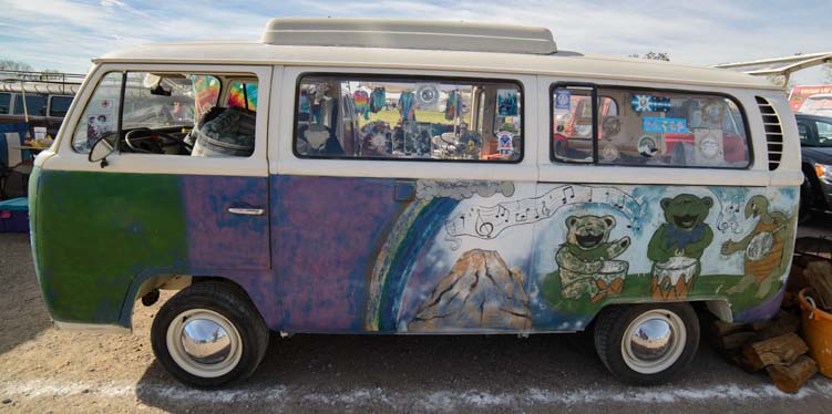 Jerry Garcia VW Microbus with bears and turtle