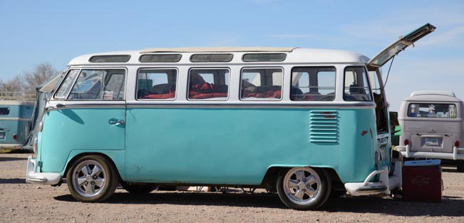 21 window VW microbus in Lake Havasu Arizona