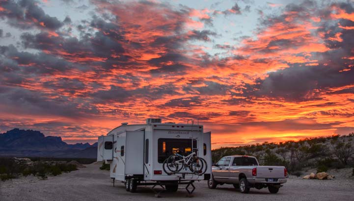 RV Boondocking and camping in Big Bend National Park Texas