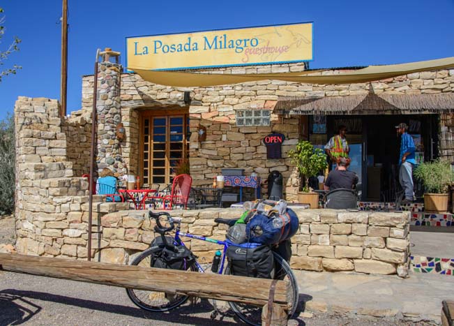 La Posada Milagro cafe in Terlingua Texas