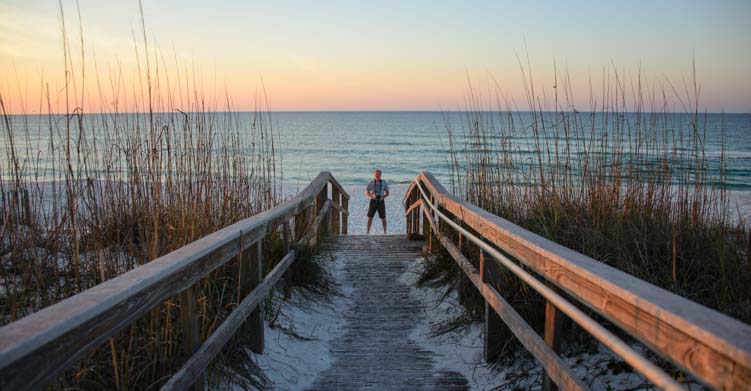 Dawn on Pensacola Beach in Florida