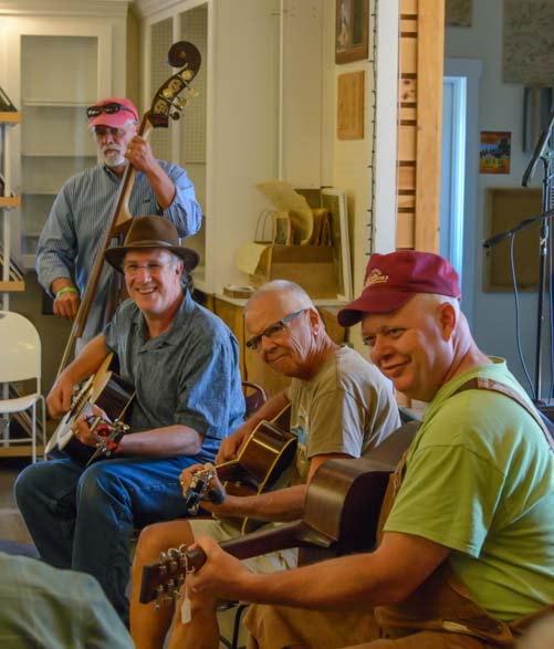Bluegrass musicians jam at Floyd Virginia Country Store
