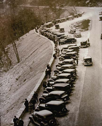 Traffic in Shenandoah National Park Virginia