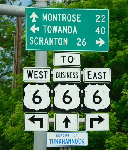Route 666 Devil's Highway road signs