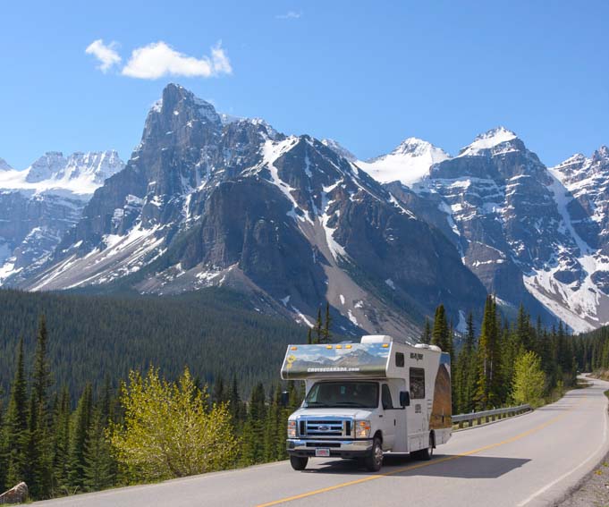 Rental RV in the Canadian Rockies