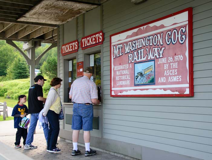 Ticket booth The Cog Railway Mt Washington New Hampshire