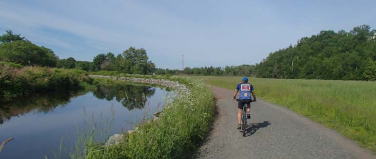 Bicycle riding in Nova Scotia Canada