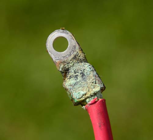 Corrosion on battery cable