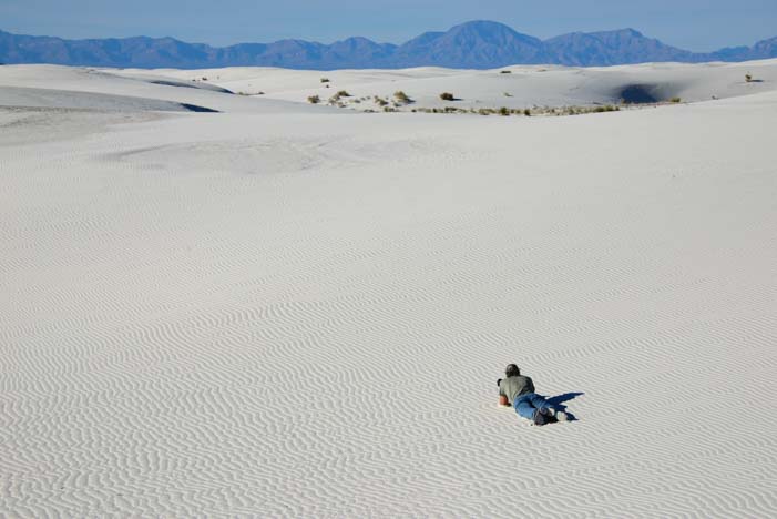 Camping at White Sands National Park New Mexico