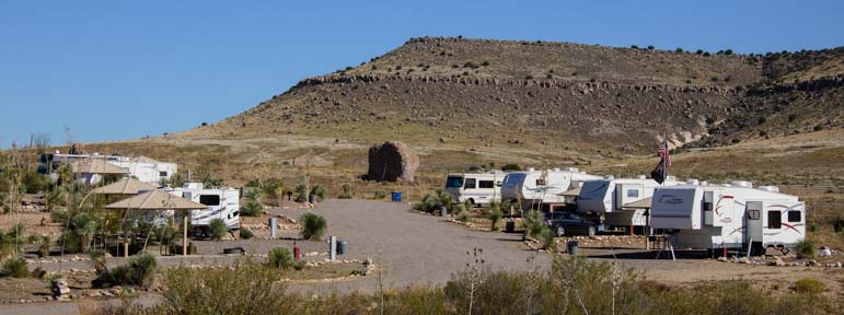RV hookup campsites City of Rocks Campground New Mexico