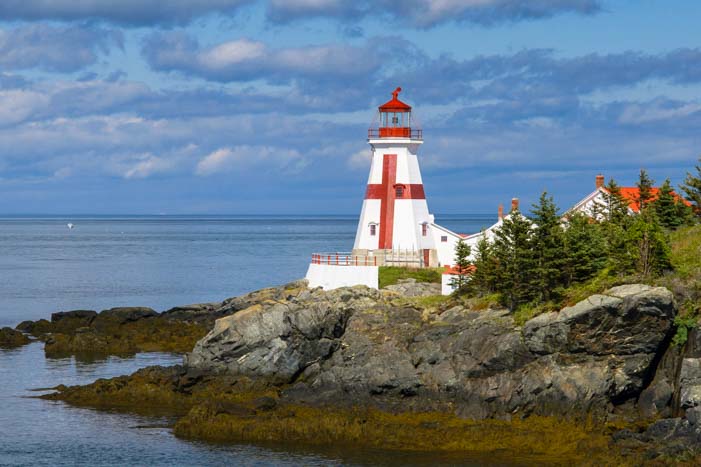East Quoddy Lighthouse Campobello Island Canada travel by RV