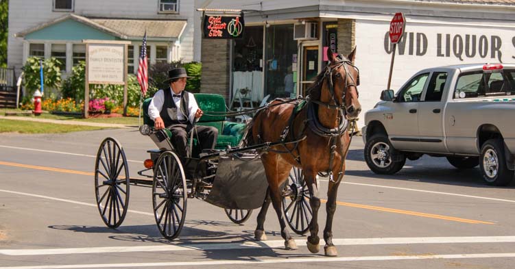 RV travel New York Finger Lakes Amish Country