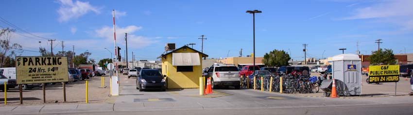 Parking lot in San Luis Arizona