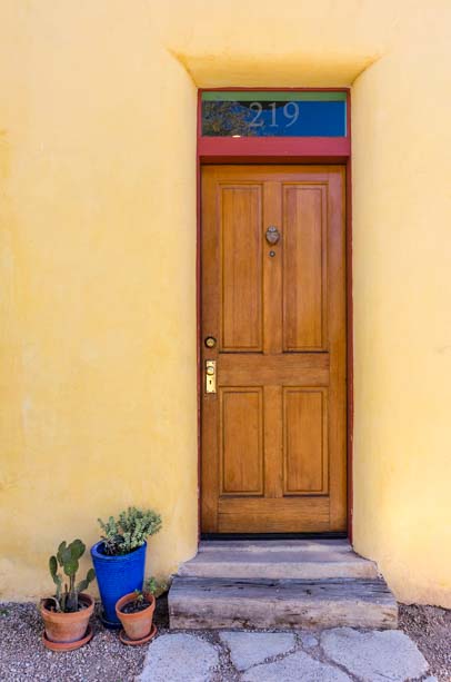 Historic Tucson Adobe Doorway Arizona