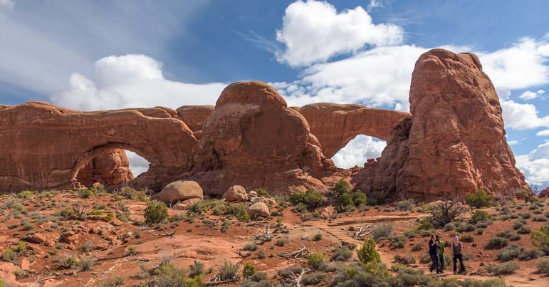 The Spectacles Arches National Park Utah