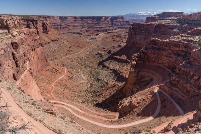 White Rim Road Shafer Canyon Canyonlands Island in the Sky District Utah