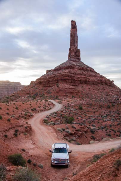 Truck at Valley of the Gods Utah