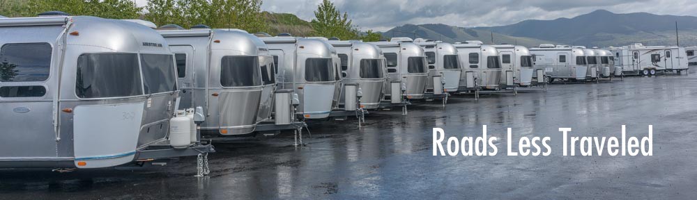Choosing a full-time RV Airstream Travel Trailers at RV Dealership