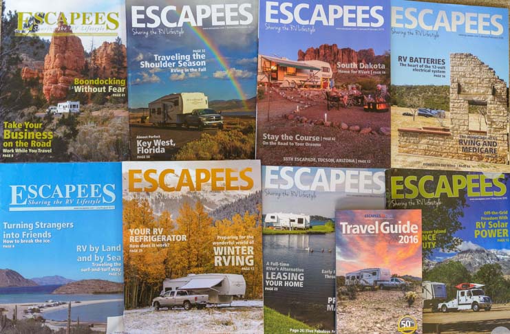 Escapees Magazine Covers