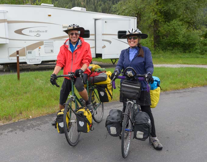 Rupert and Cyndy long distance bike riding cyclists