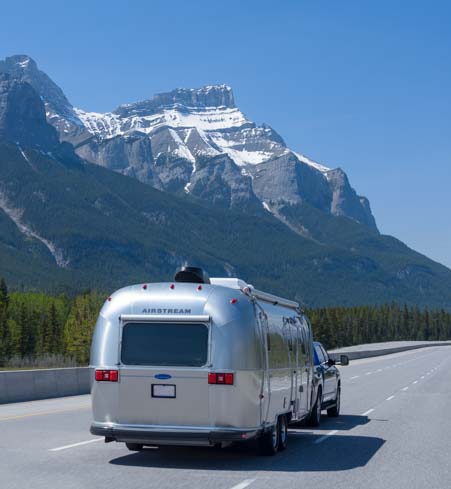 RV travel Banff National Park Canadian Rocky Mountains
