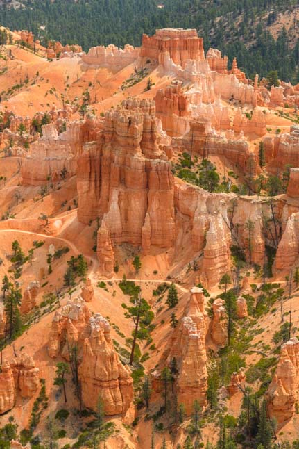 Hiking trails Bryce Canyon National Park Inspiration Point Utah
