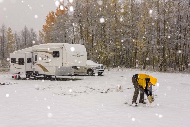 Winter RV tips for staying warm in cold weather