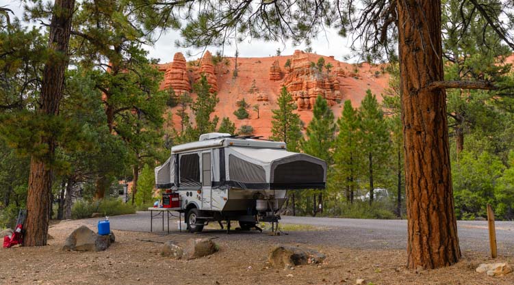 RV Camping in Red Canyon Campground Utah