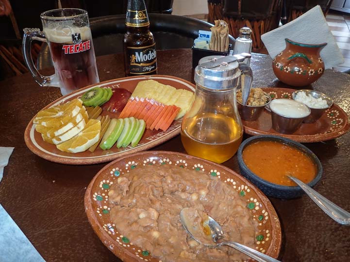 El Parianchi Meal San Luis Rio Colorado Mexico