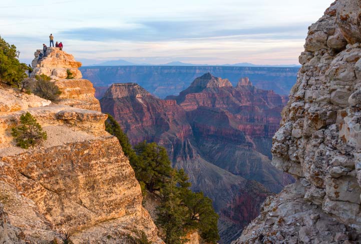 Rock formations North Rim Grand Canyon Arizona