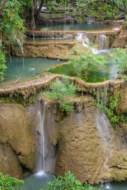 Huay Mae Khamin Waterfall Sri Nakarin Dam National Park Kanchanaburi Thailand Mellow Adventures