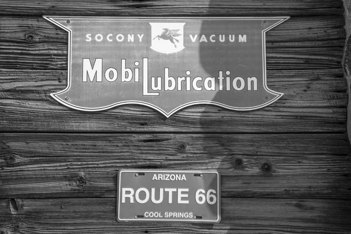 Mobil Lubrication or Mobil Oil Antique wooden sign Route 66