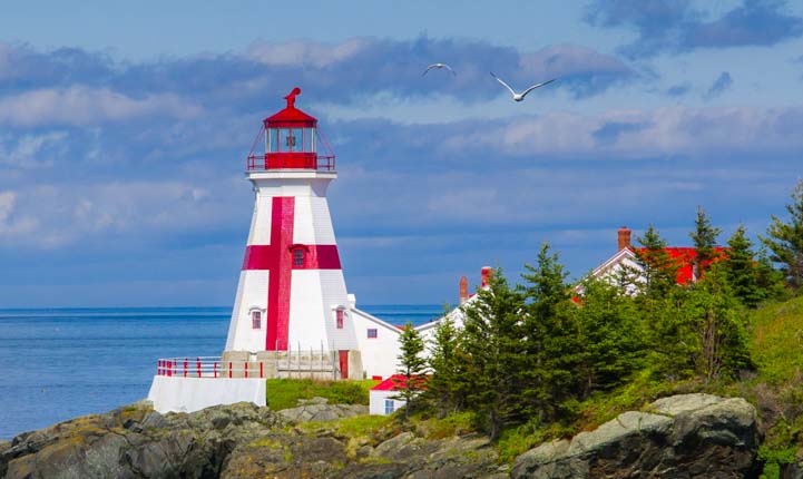 East Quoddy Head Lighthouse Campobello Island New Brunswick Canada