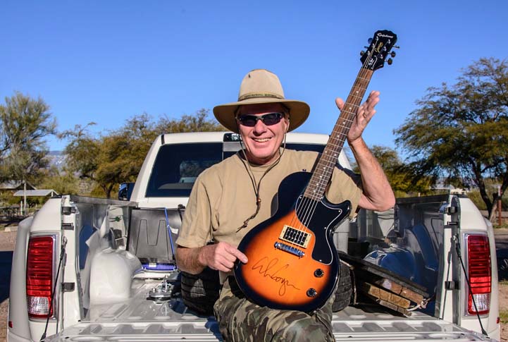 Alice Cooper guitar on our 2016 Dodge Ram 3500 Dually truck
