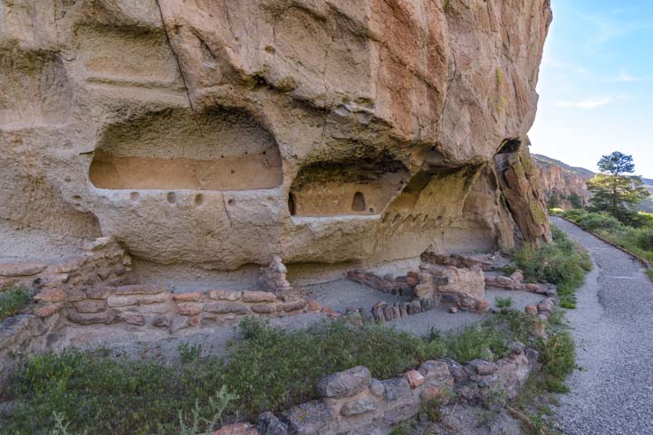 Ancient pueblo Bandelier National Monument New Mexico